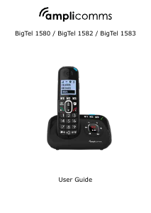 Manual Amplicomms BigTel 1582 Wireless Phone