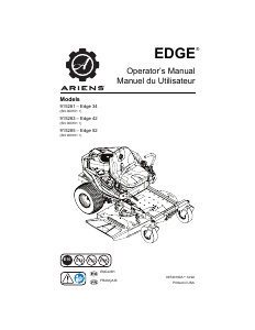 Handleiding Ariens Edge 34 Grasmaaier