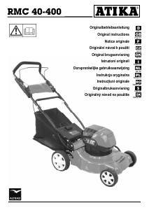 Instrukcja Atika RMC 40-400 Kosiarka