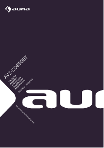 Manual de uso Auna AV2-CD850BT Amplificador