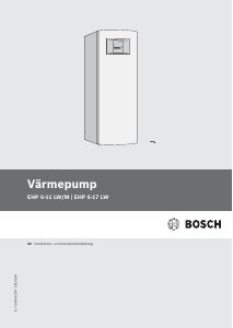 Bruksanvisning Bosch EHP 6-11 LW/M Värmepump