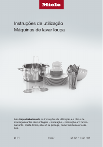 Manual Miele G 5210 SC Máquina de lavar louça