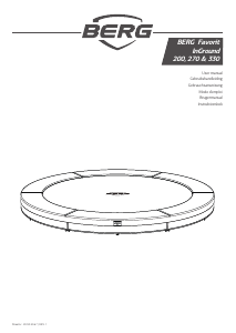 Bruksanvisning BERG Favorit InGround 200 Studsmatta