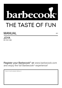 Manual de uso Barbecook Joya Barbacoa