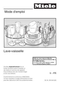 Mode d’emploi Miele G 5305 Lave-vaisselle