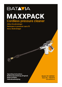 Manual Batavia BT-NXF001 Maxxpack Pressure Washer