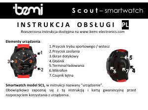 Handleiding Bemi Scout Smartwatch
