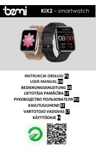 Handleiding Bemi KIX2 Smartwatch