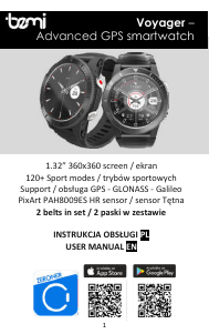 Instrukcja Bemi Voyager Smartwatch