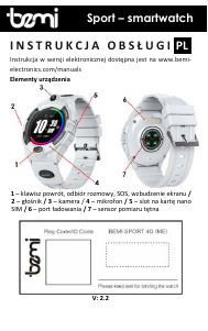 Instrukcja Bemi Sport Smartwatch