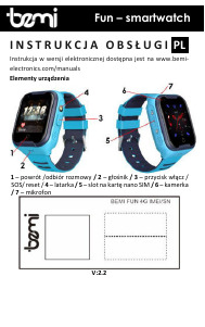 Instrukcja Bemi Fun Smartwatch