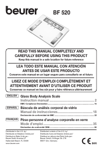 Manual de uso Beurer BF-520 Báscula