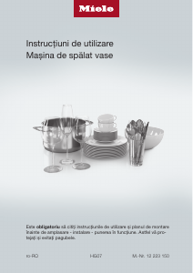 Manual Miele G 5362 SCVi Selection Maşină de spălat vase