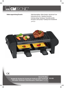 Használati útmutató Clatronic RG 3592 Raclette grillsütő