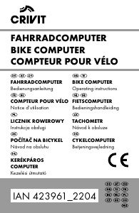Manual Crivit IAN 423961 Cycling Computer