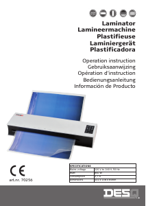 Mode d’emploi Desq 70256 Plastifieuse