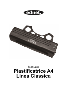 Manuale Ednet 91548 Plastificatrice