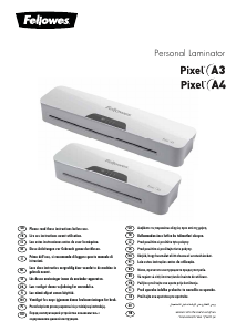 Mode d’emploi Fellowes Pixel A4 Plastifieuse