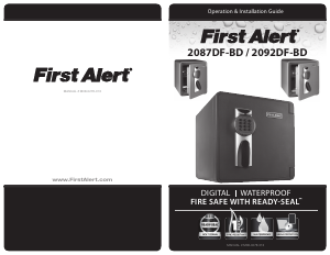 Handleiding First Alert 2092DF-BD Kluis