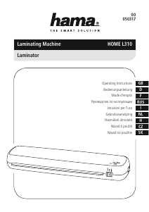 Handleiding Hama L310 Lamineermachine