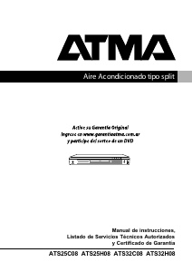 Manual de uso Atma ATS25C08 Aire acondicionado