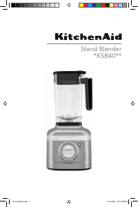 Manual KitchenAid 5KSB4026EKG Blender