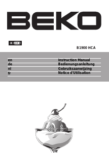 Handleiding BEKO B 1901 Vriezer