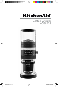 Mode d’emploi KitchenAid KCG8433BM Moulin à café