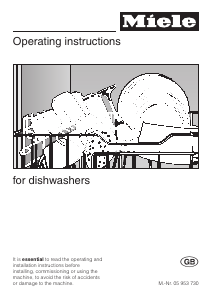 Manual Miele G 601 SC Dishwasher