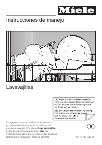 Manual de uso Miele G 603 SCVi Lavavajillas