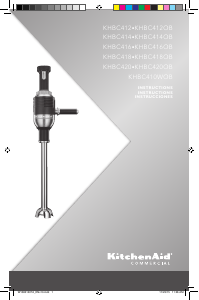 Manual de uso KitchenAid KHBC416OB Batidora de mano