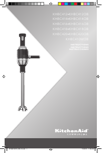 Mode d’emploi KitchenAid KHBC414OB Mixeur plongeant