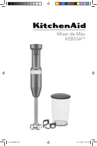 Manual KitchenAid KEB53AVBNA Varinha mágica