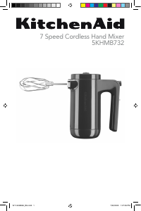 Наръчник KitchenAid 5KHMB732BER Ръчен миксер