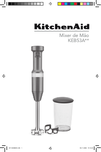 Manual KitchenAid KEB53APANA Misturador da mão