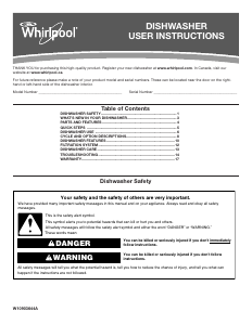 Manual de uso Whirlpool WDT750SAHV Lavavajillas