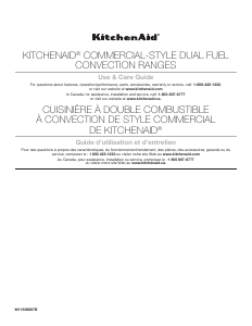 Manual KitchenAid KFDC500JMB Range