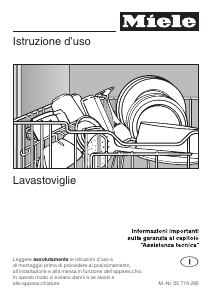 Manuale Miele G 636 Plus Lavastoviglie