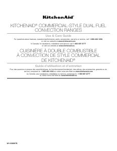 Manual KitchenAid KFDC506JBK Range