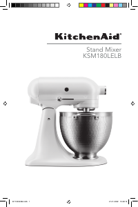 Manual de uso KitchenAid KSM180LELB Batidora de pie