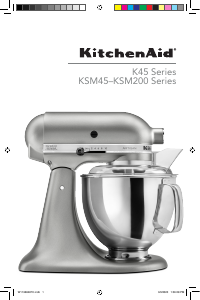 Handleiding KitchenAid KSM85PBSM Standmixer