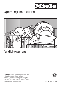 Manual Miele G 641 Plus Dishwasher
