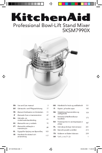 Käyttöohje KitchenAid 5KSM7990XEWH Jalustasekoitin