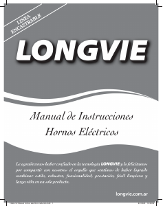 Manual de uso Longvie HE1500X Horno