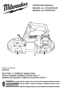 Handleiding Milwaukee 2529-21XC Bandzaag