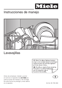 Manual de uso Miele G 647 Plus Lavavajillas