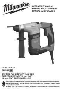 Mode d’emploi Milwaukee 5263-21 Perforateur