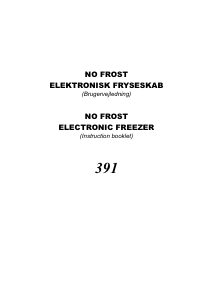 Manual Vestfrost CW 391 Freezer