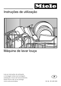 Manual Miele G 663 Máquina de lavar louça