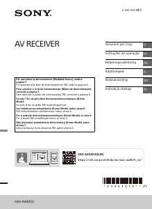 Manuale Sony XAV-AX4050 Autoradio